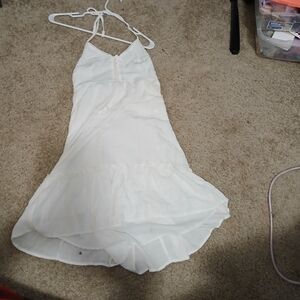 Hollister White Backless Dress